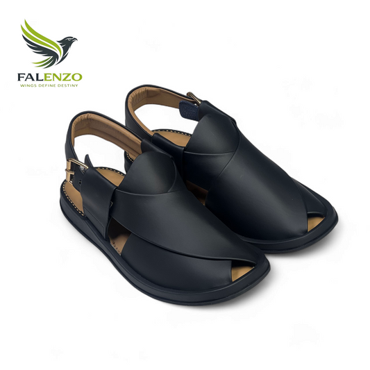 Black Matte Ring Sole Chappal – Daily Comfort