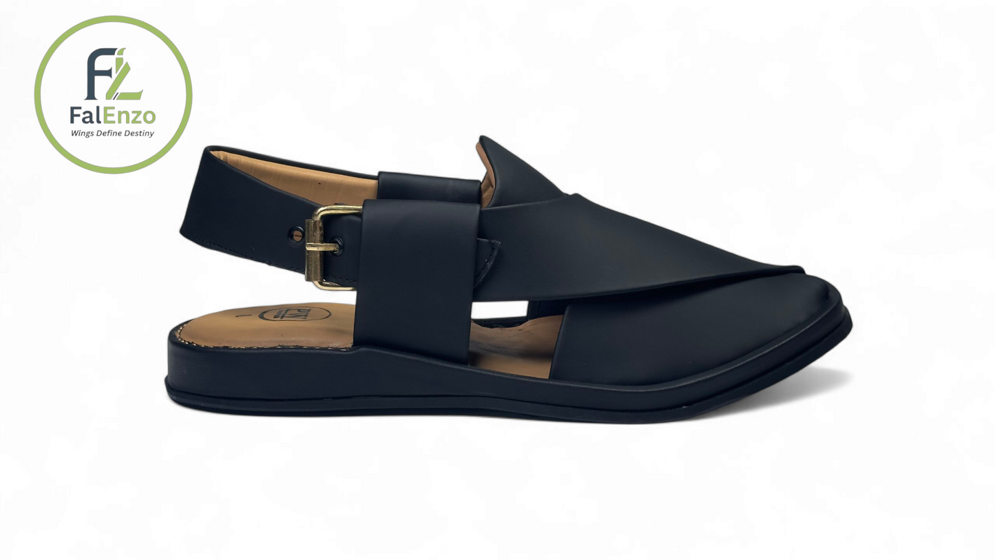 Black Matte Ring Sole Chappal – Daily Comfort