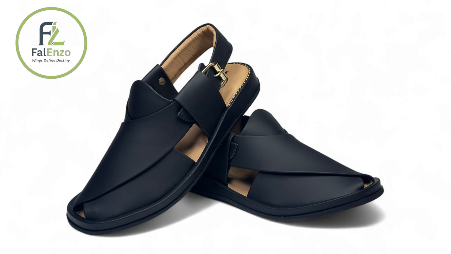 Black Matte Ring Sole Chappal – Daily Comfort