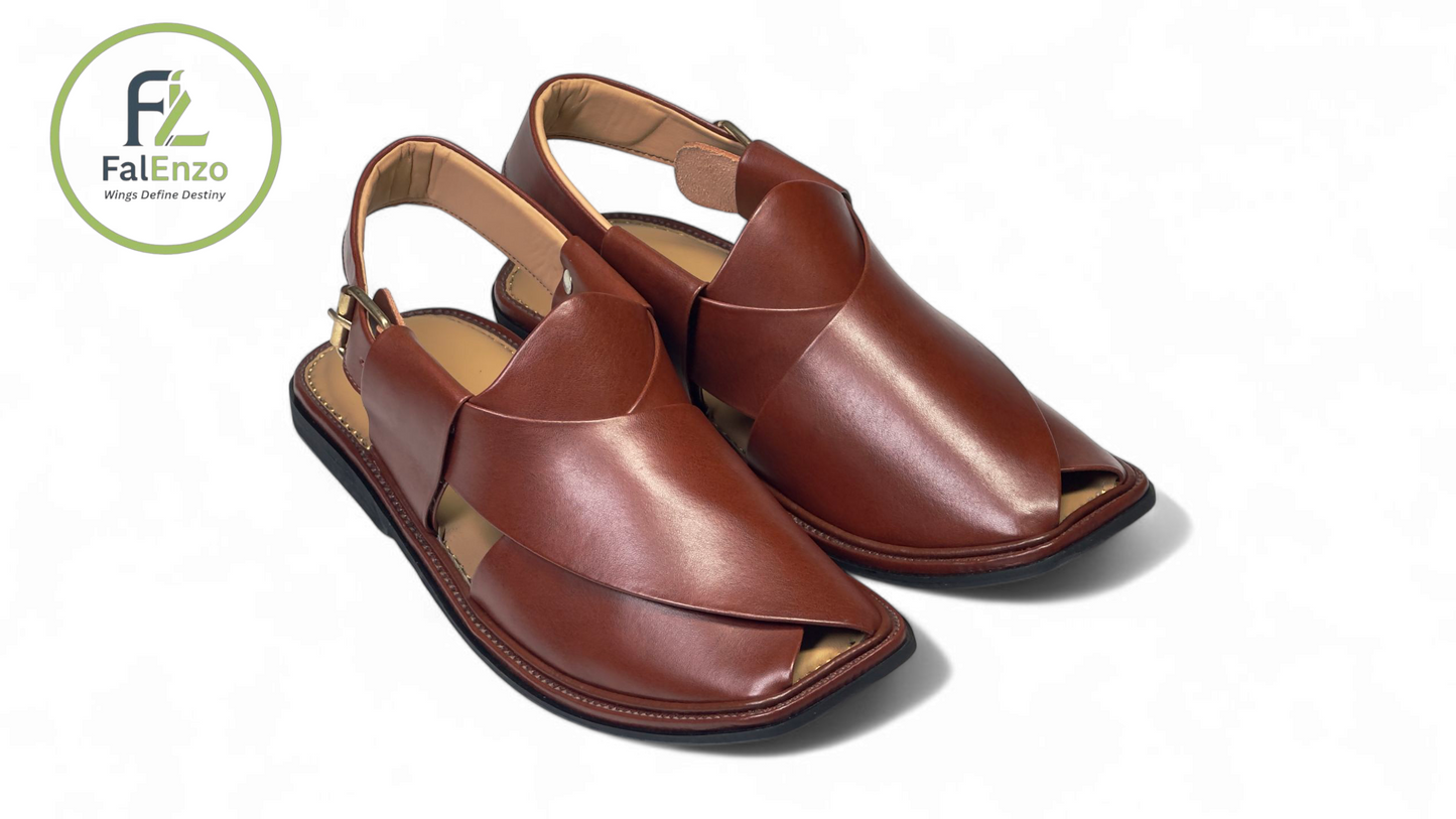 Black Smart Zalmi Chappal – Stylish & Comfortable