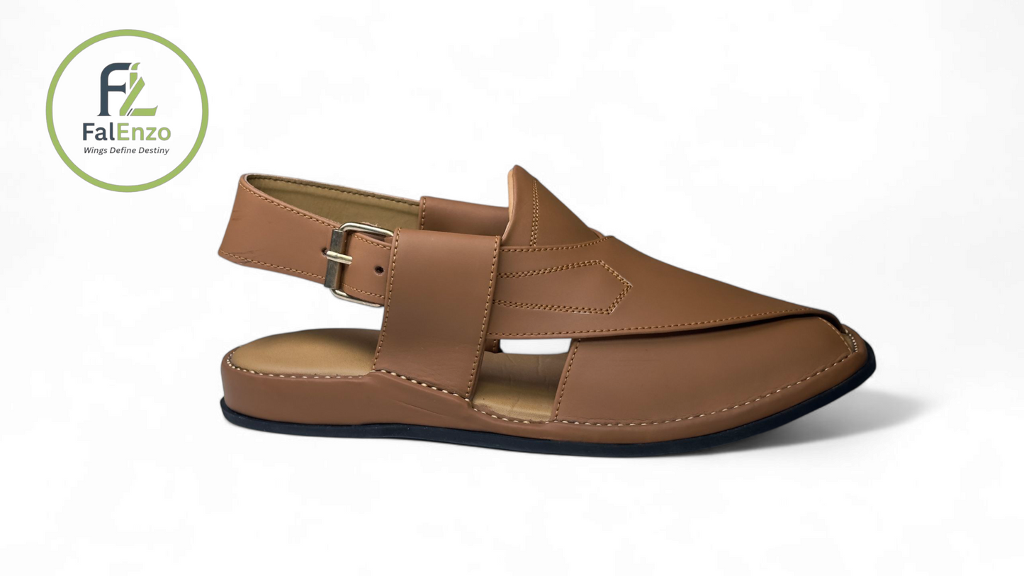 Light Mustard Gogo Charsadda Chappal – Classic Design
